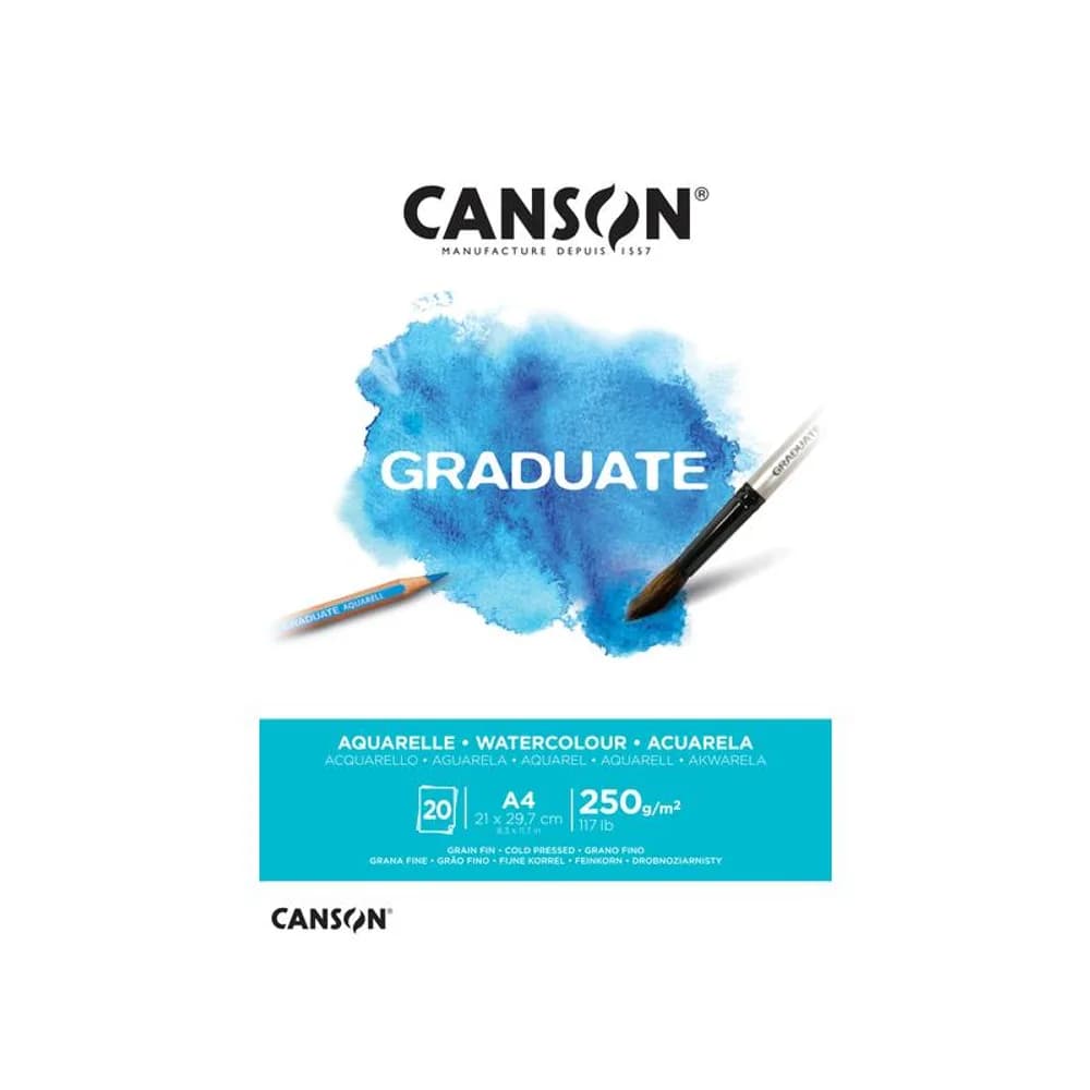 Canson Aquarellblock Graduate 20 Blatt